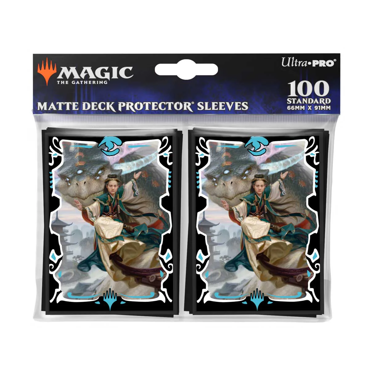 Tarkir Dragonstorm Shiko and Narset, Unified (Jeskai Striker Commander Deck) 100ct DECK PROTECTOR® Sleeves for Magic: The Gathering - Image 3