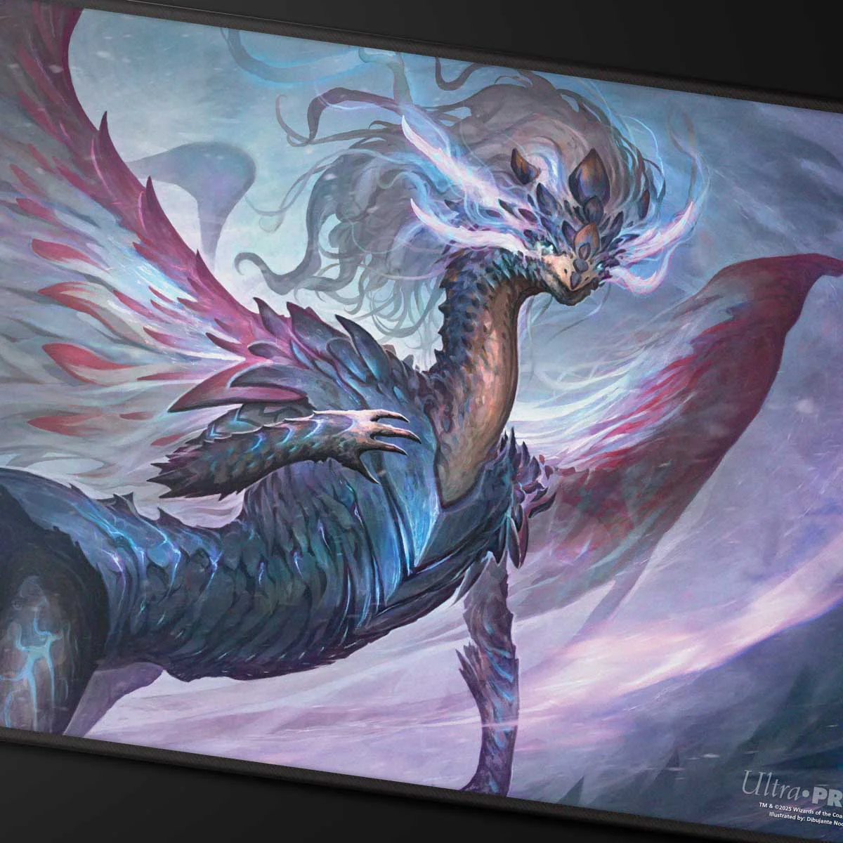 Tarkir Dragonstorm Shiko, Paragon of the Way Black Stitched Playmat for Magic: The Gathering - Image 2