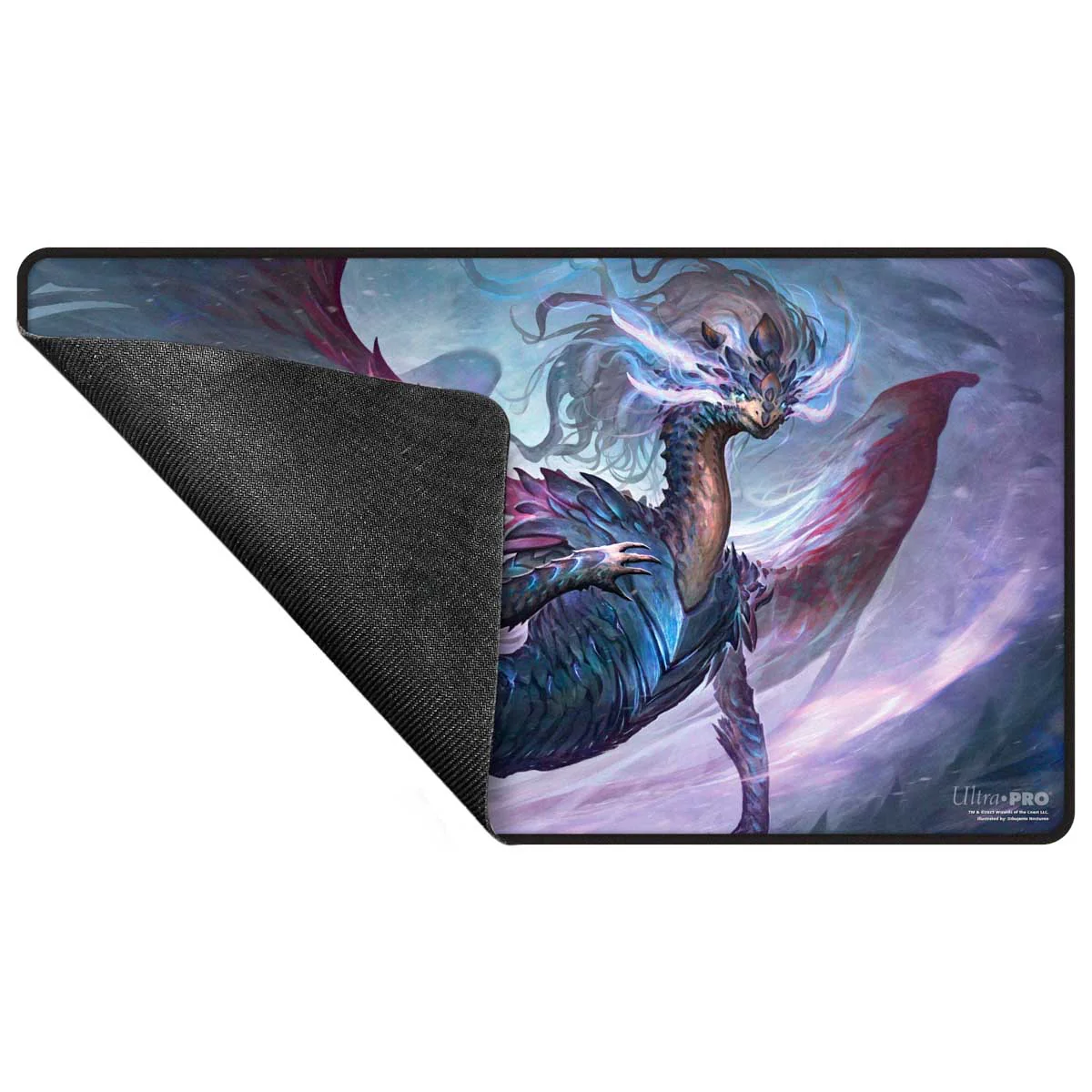 Tarkir Dragonstorm Shiko, Paragon of the Way Black Stitched Playmat for Magic: The Gathering - Image 3