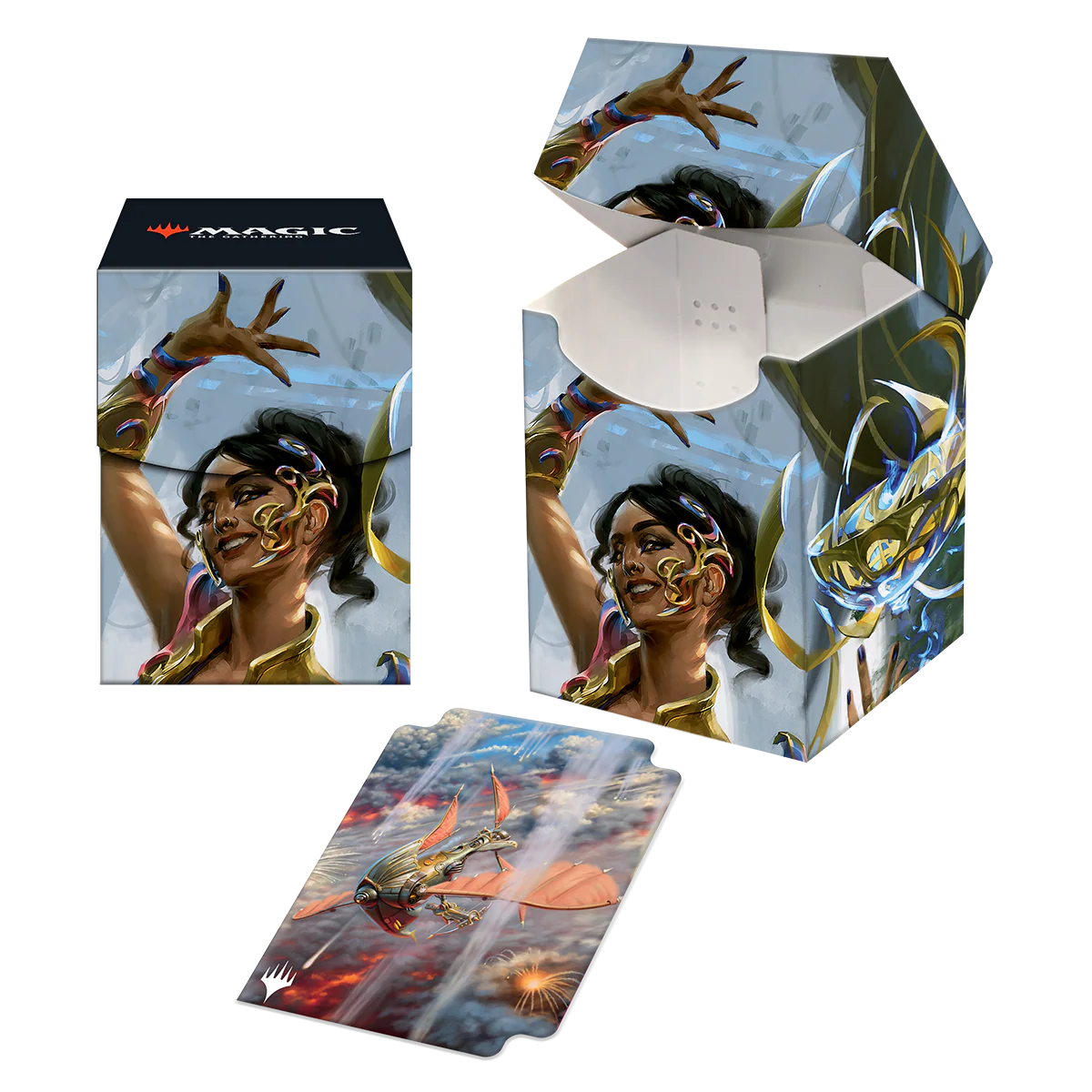 The Brothers' War Saheeli, Filigree Master 100+ DECK BOX® for Magic: The Gathering