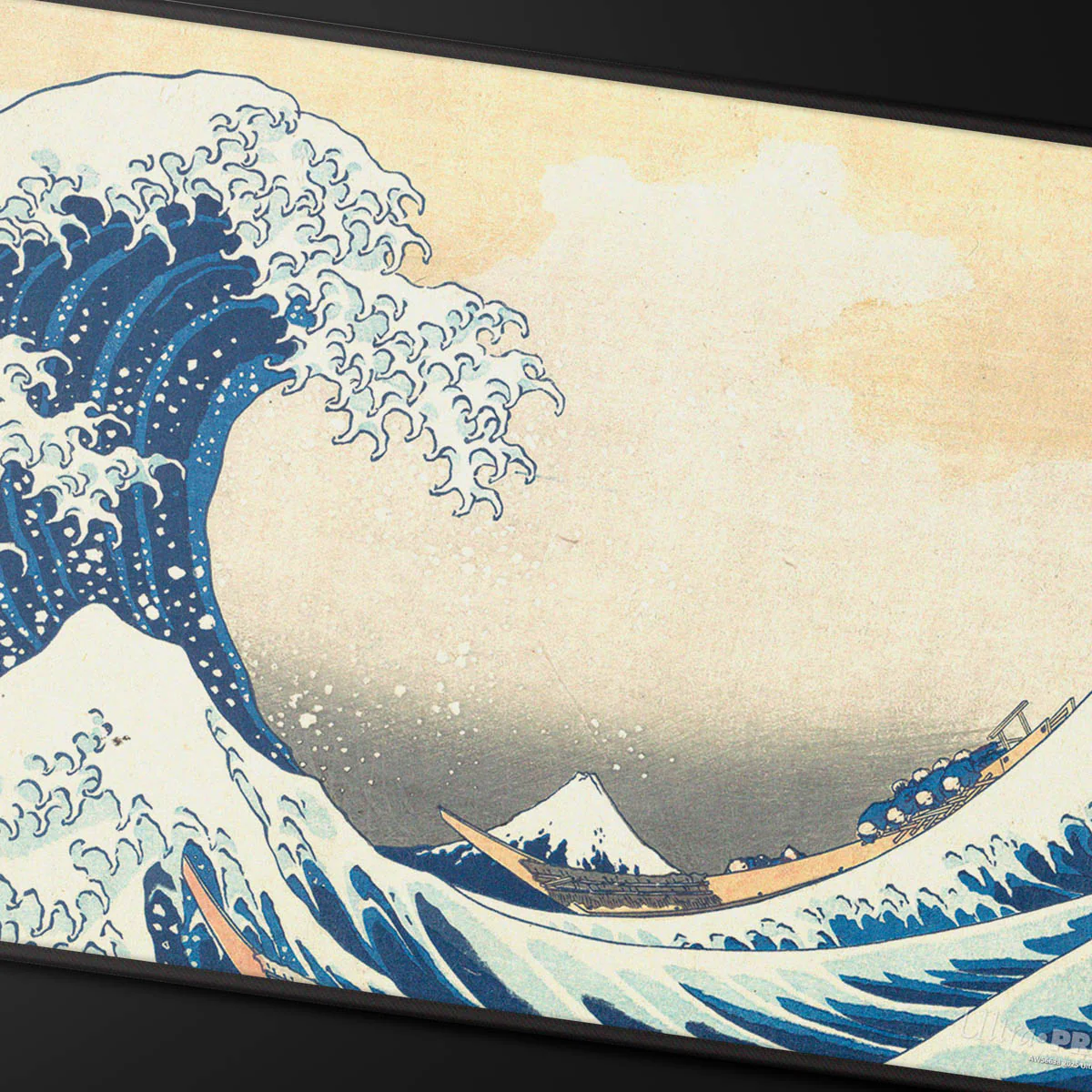 The Great Wave off Kanagawa Black Stitched Playmat - Image 2