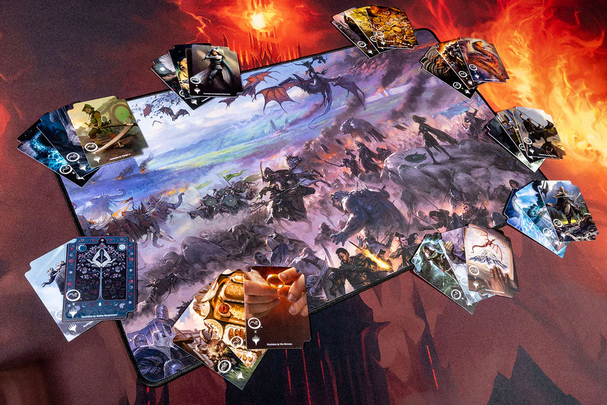 The Lord of the Rings: Tales of Middle-earth Borderless Scene Black Stitched Standard Gaming Playmat for Magic: The Gathering - Image 2