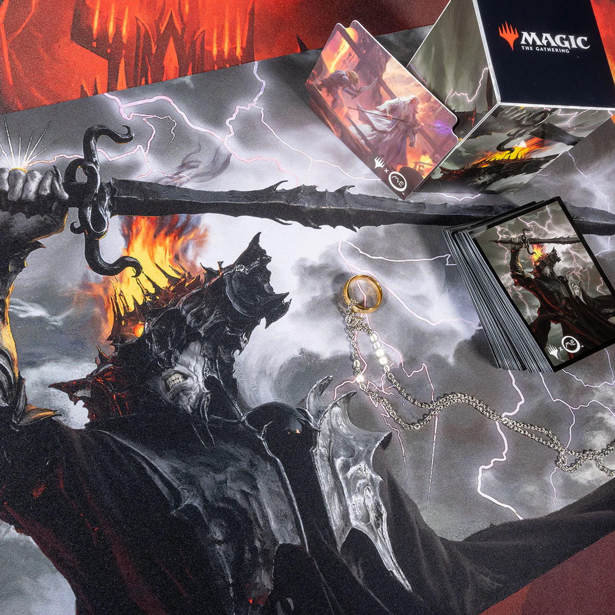 The Lord of the Rings: Tales of Middle-earth Sauron Standard Gaming Playmat for Magic: The Gathering - Image 3