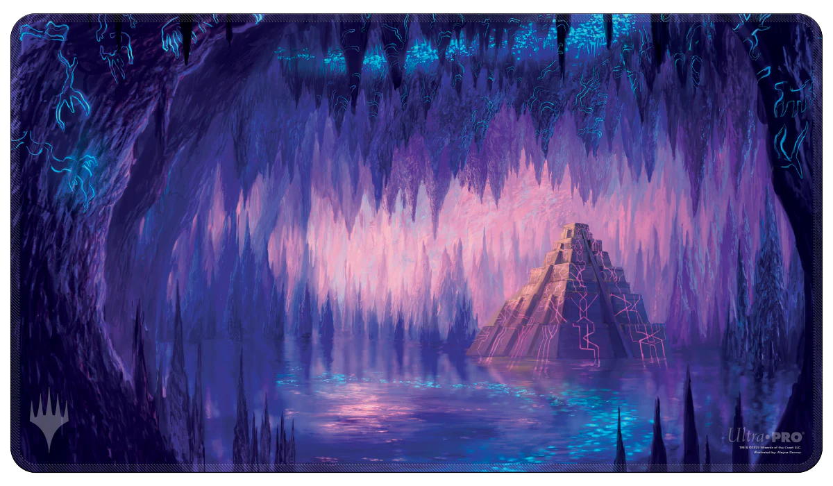The Lost Caverns of Ixalan Cavern of Souls White Stitched Standard Gaming Playmat for Magic: The Gathering