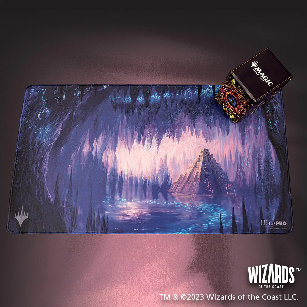 The Lost Caverns of Ixalan Cavern of Souls White Stitched Standard Gaming Playmat for Magic: The Gathering - Image 5