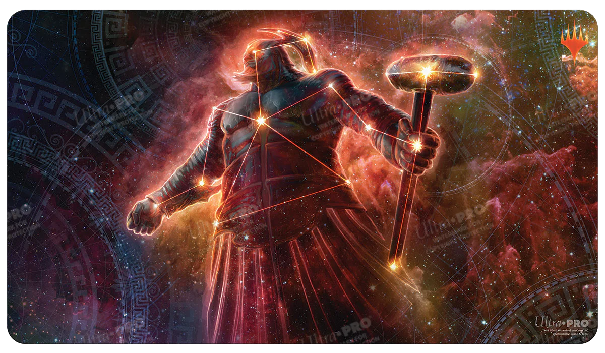 Theros Beyond Death Purphoros, Bronze-Blooded Alt Art Standard Gaming Playmat for Magic: The Gathering