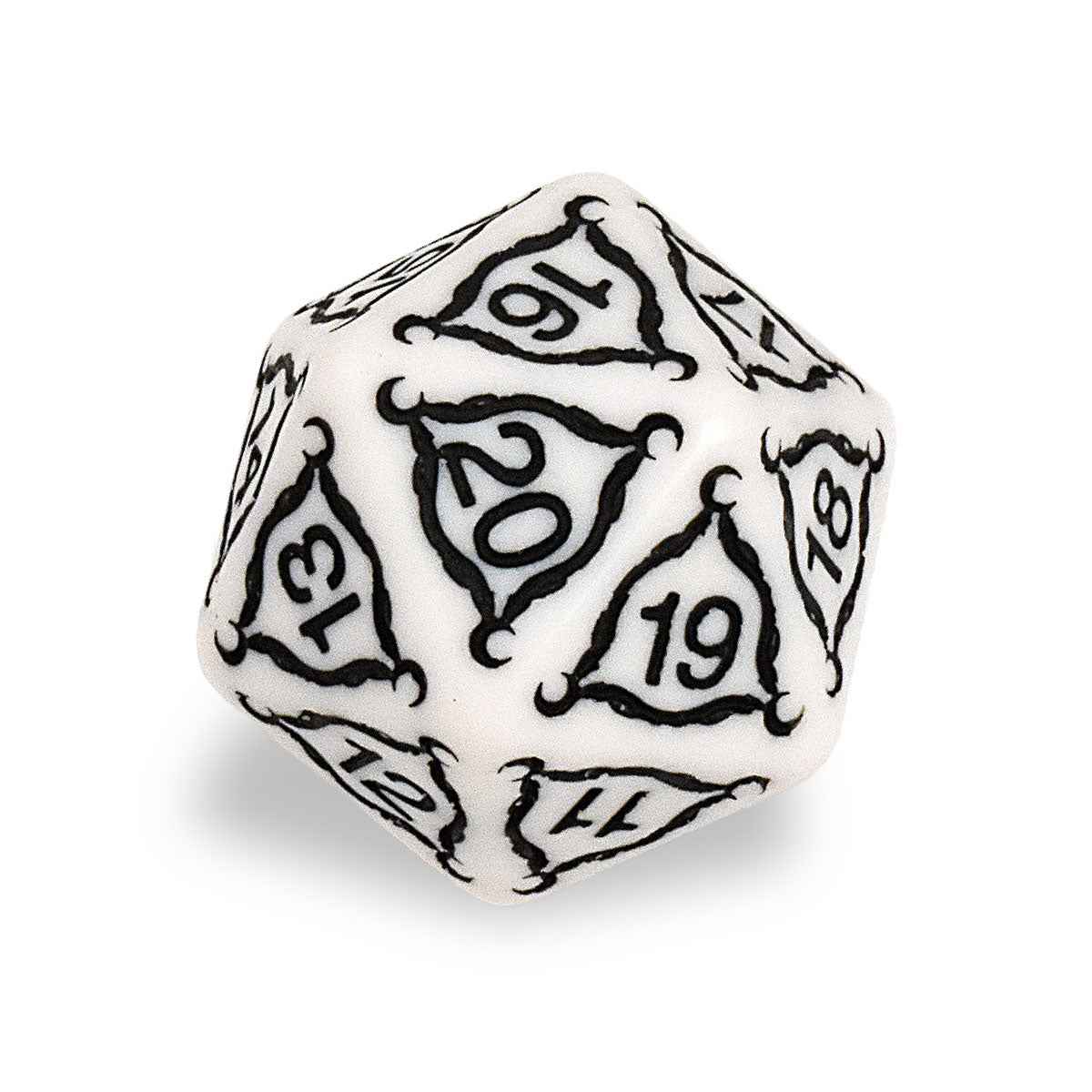Titan Jumbo Ivory D20 RPG Dice