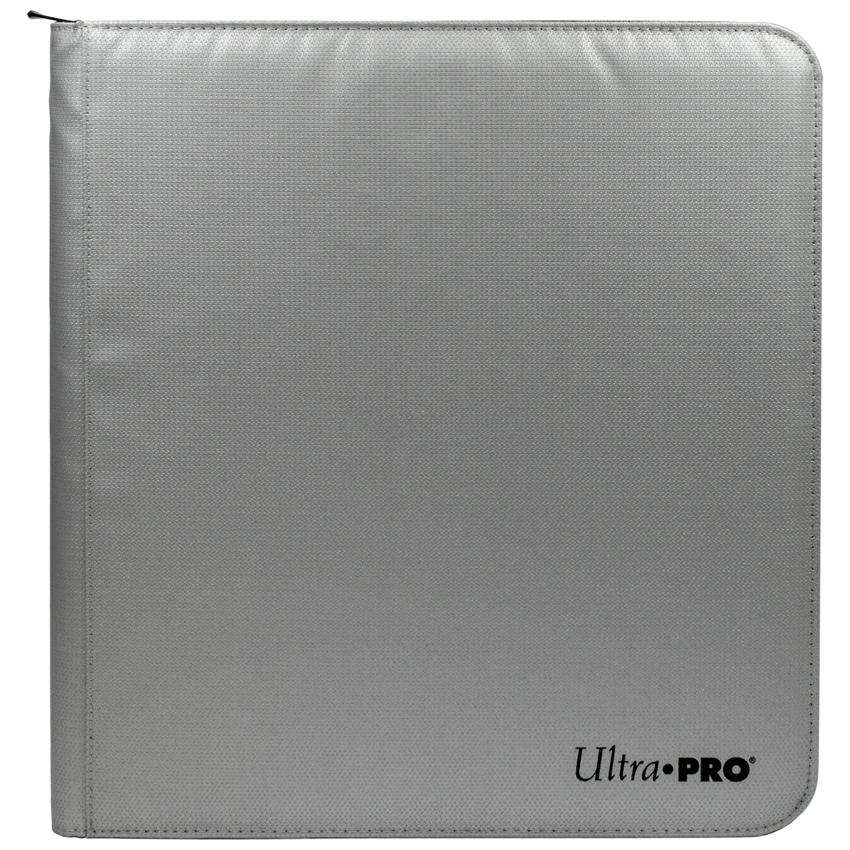 Ultra PRO 12-Pocket Zippered PRO-BINDER®: Silver Made With Fire Resistant Materials