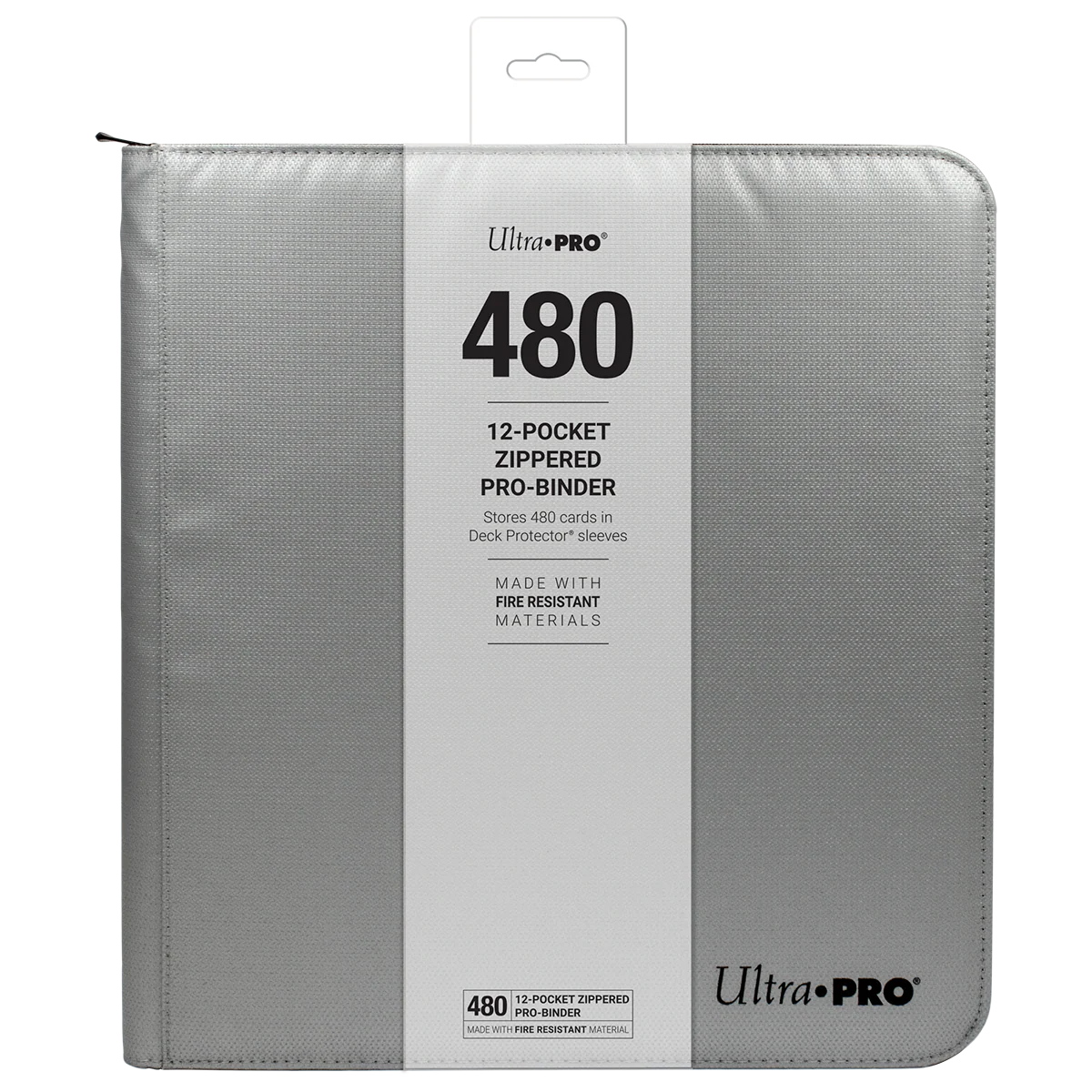 Ultra PRO 12-Pocket Zippered PRO-BINDER®: Silver Made With Fire Resistant Materials - Image 7
