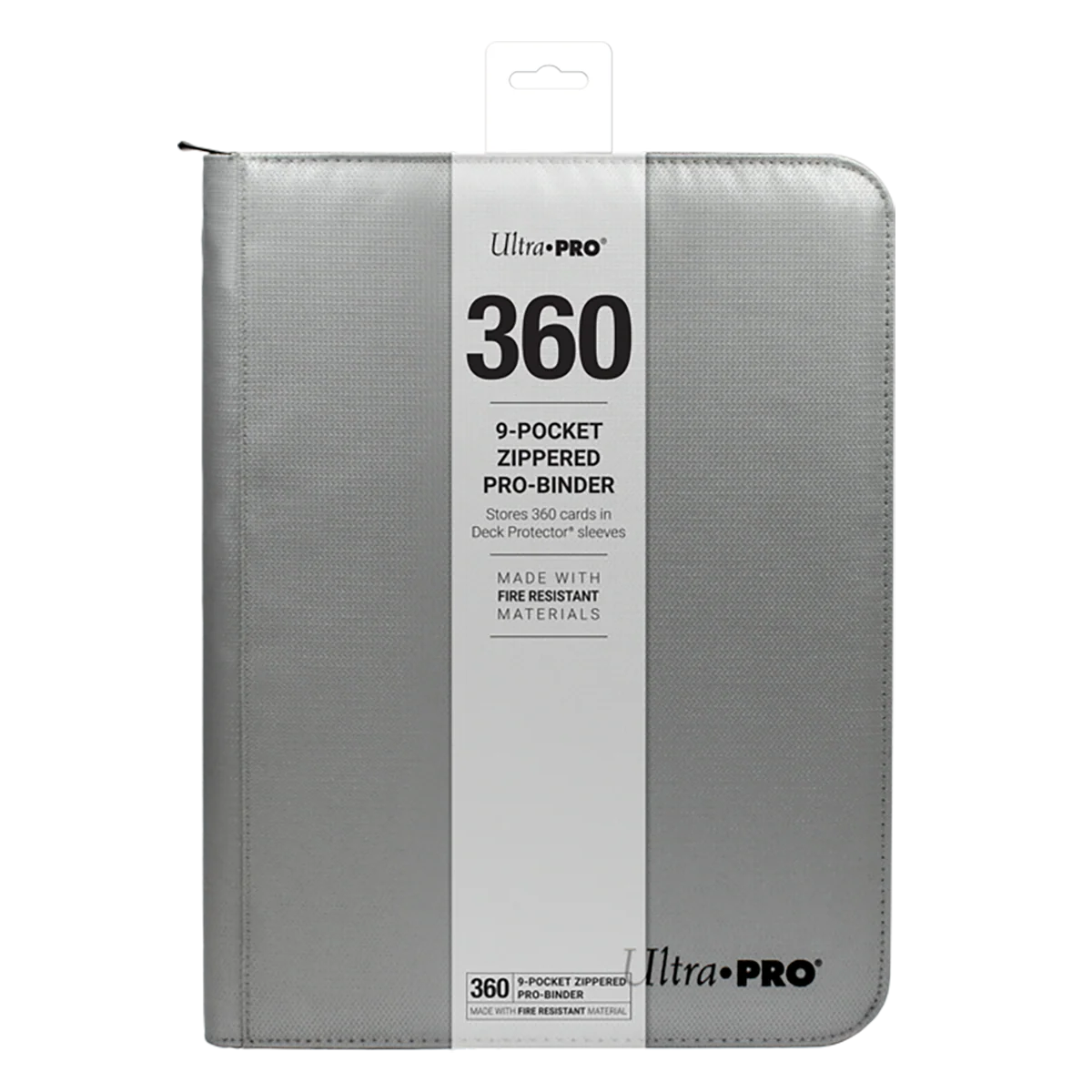 Ultra PRO 9-Pocket Zippered PRO-BINDER®: Silver Made With Fire Resistant Materials - Image 7