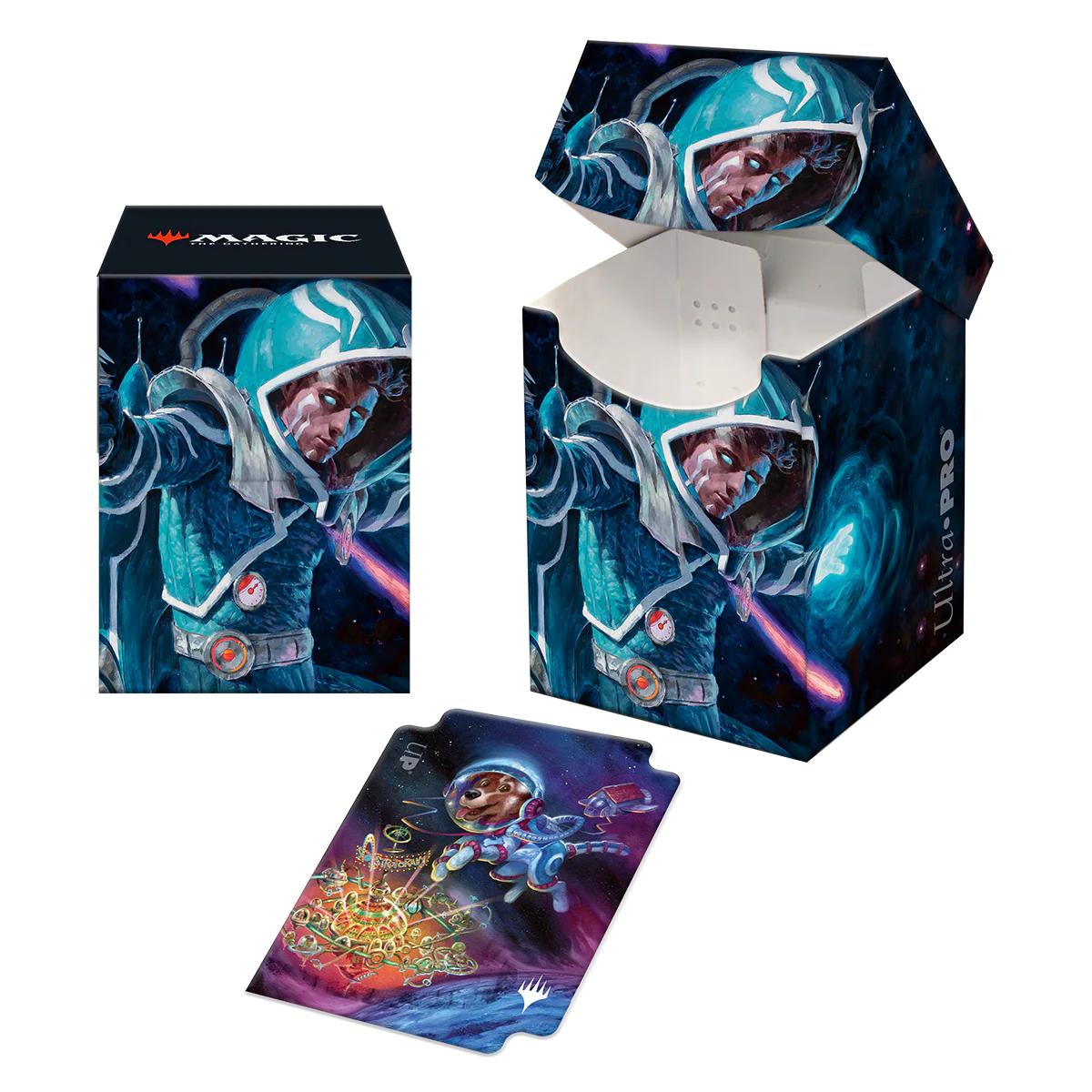 Unfinity Space Beleren & Comet, Space Puppy 100+ DECK BOX® for Magic: The Gathering