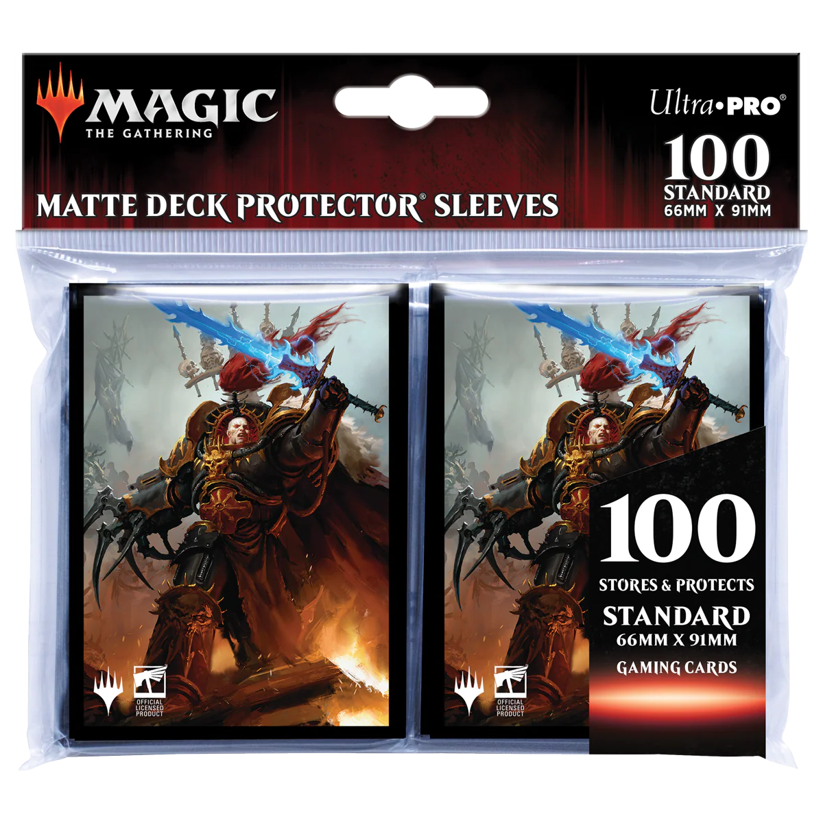 Warhammer 40K Commander Abaddon the Despoiler Standard DECK PROTECTOR® Sleeves (100ct) for Magic: The Gathering - Image 2
