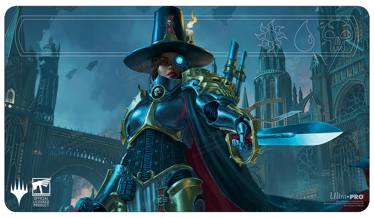 Warhammer 40K Commander Inquisitor Greyfax Standard Gaming Playmat for Magic: The Gathering