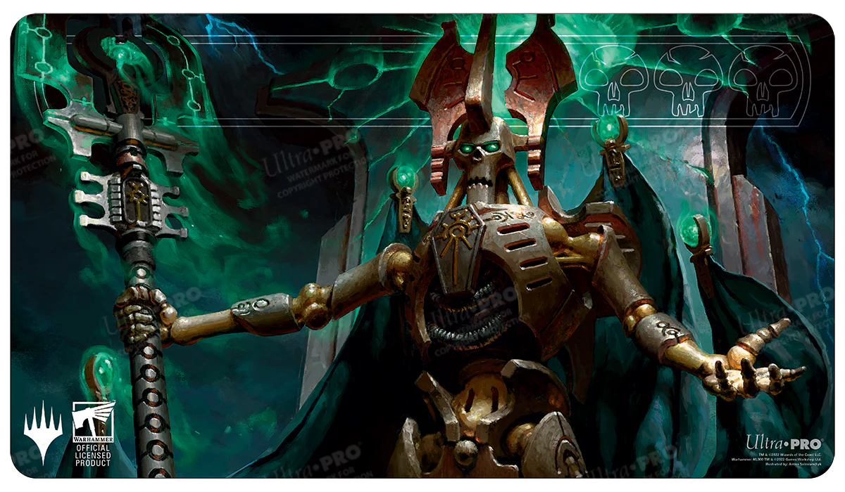 Warhammer 40K Commander Szarekh, the Silent King Standard Gaming Playmat for Magic: The Gathering