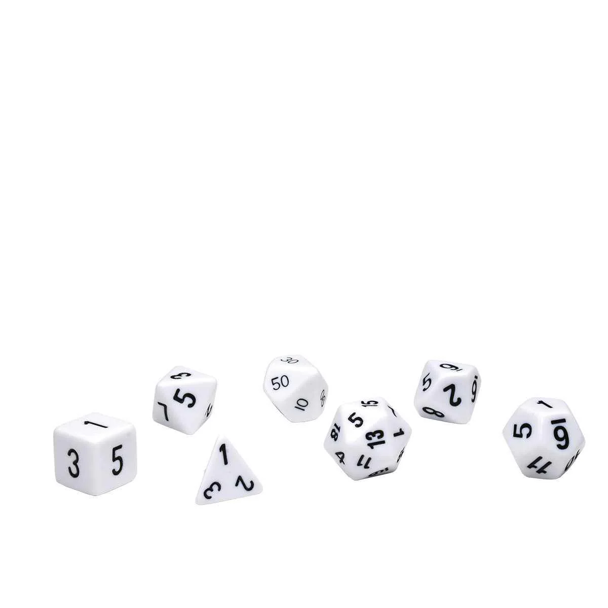 White RPG Dice Set (7ct)