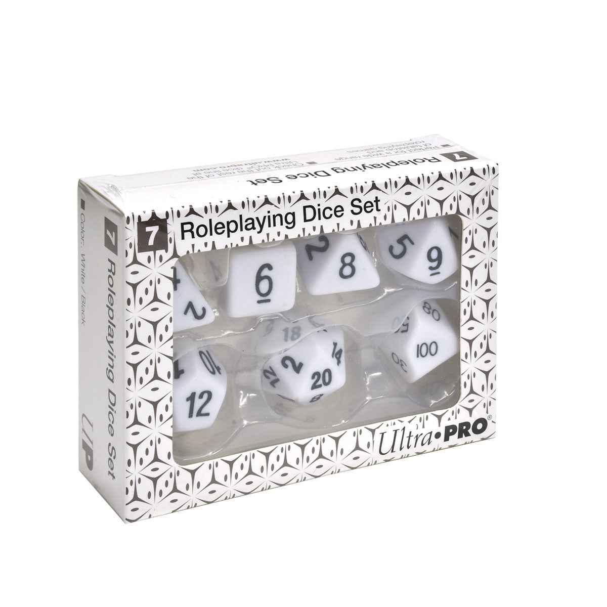 White RPG Dice Set (7ct) - Image 2