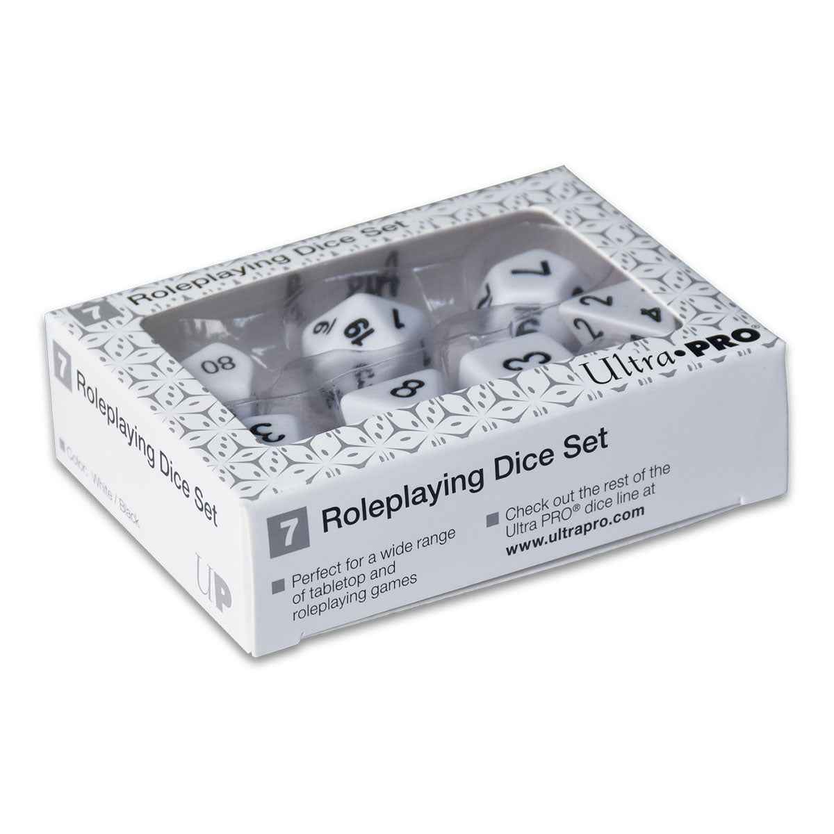 White RPG Dice Set (7ct) - Image 4