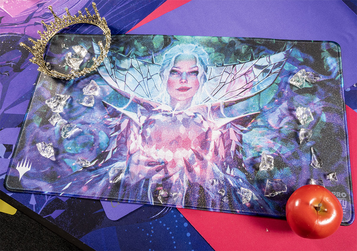 Wilds of Eldraine Crystal Apple AR Enhanced HOLOFOIL® Standard Gaming Playmat for Magic: The Gathering - Image 2
