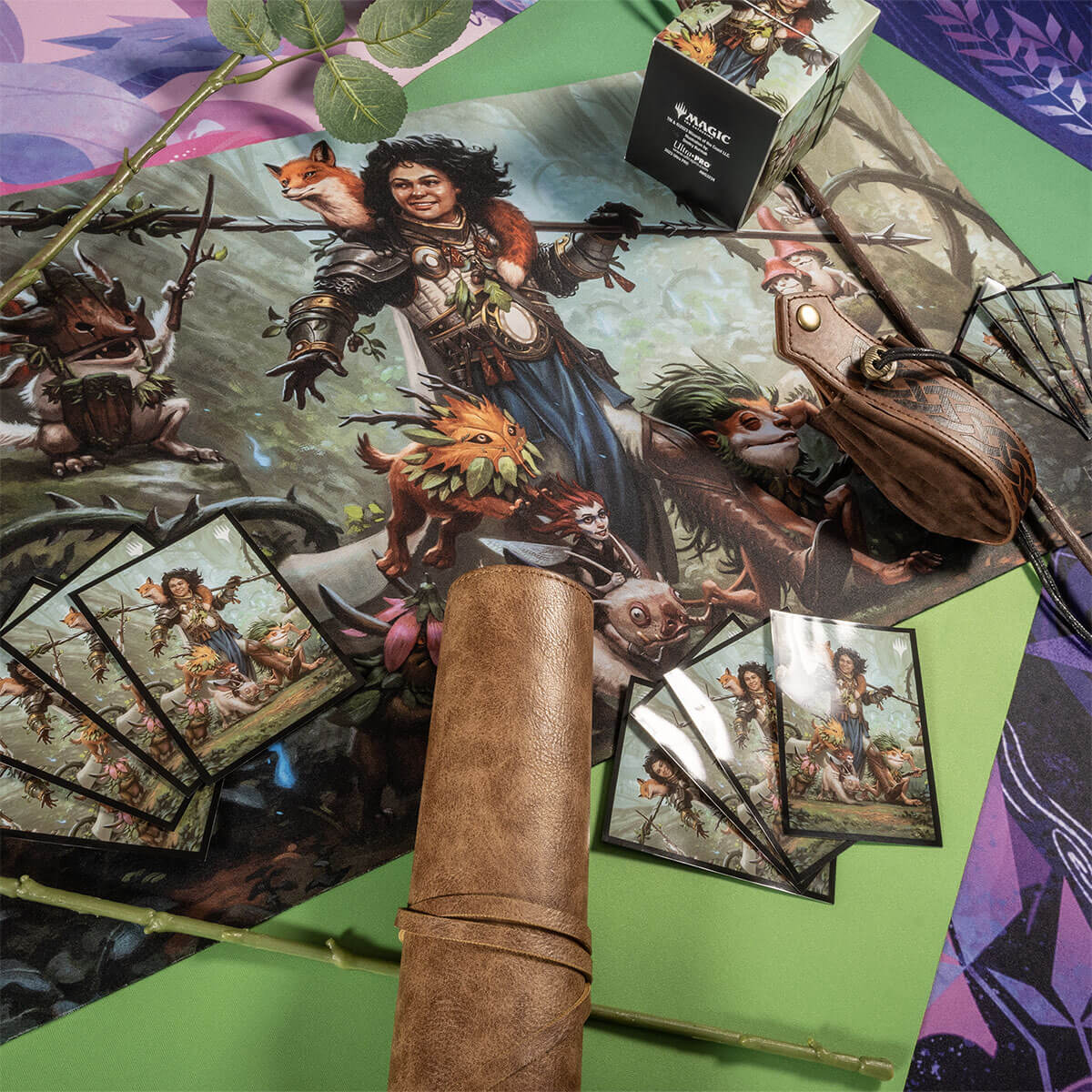 Wilds of Eldraine Ellivere of the Wild Court Standard DECK PROTECTOR® Sleeves (100ct) for Magic: The Gathering - Image 3